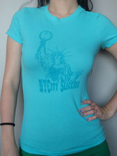 Women's Fitted T-Shirt - Blue